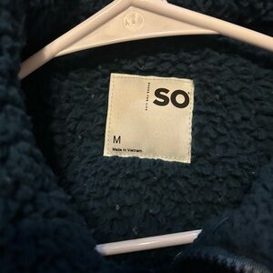 SO Women's Teddy Jacket - Dark Blue